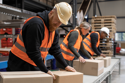 warehouse workers