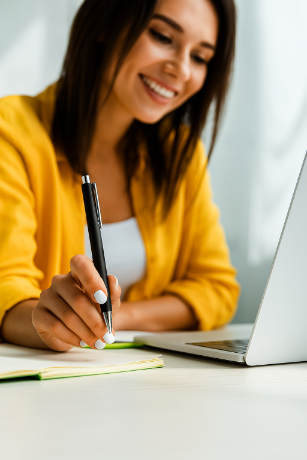 Candidate writing successful CV