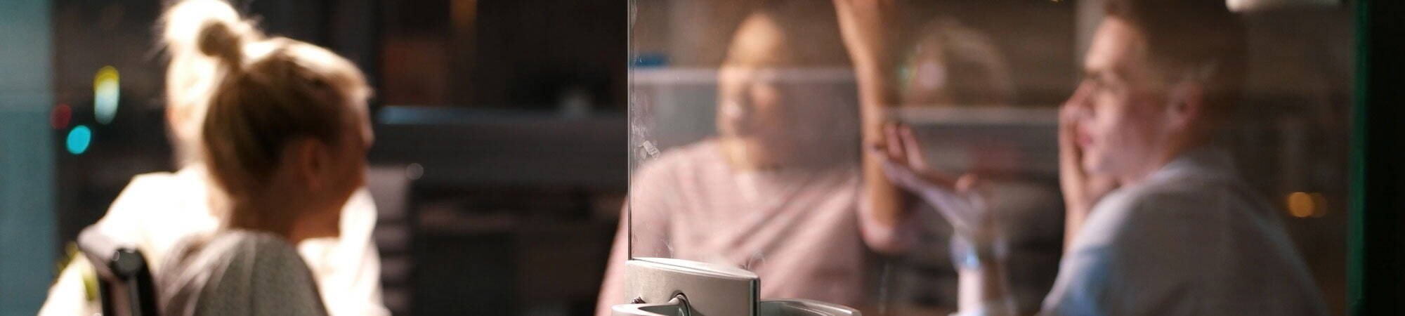 Blurred image of three recruiters 